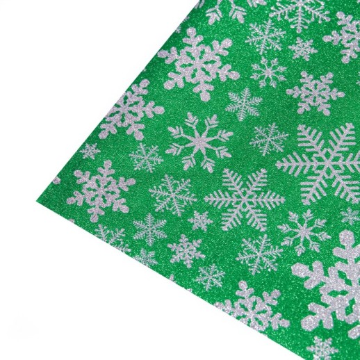 Плёнка упаковочная фольгированная «Снежный вальс», 70 × 50 см